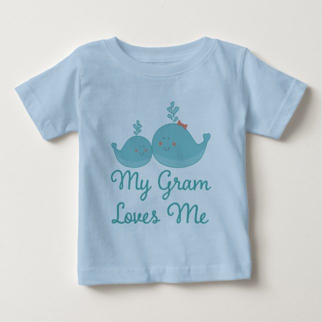 Meu grama ama-me t-shirt do presente do neto (Frente)