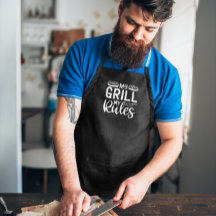 Meu Grill Meu CHURRASCO De Regras Grande Apron Pre