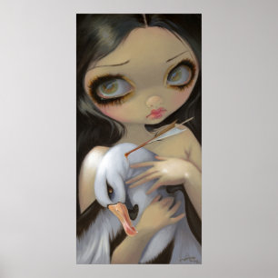 Meu IMPRESSÃO de Albatroz ART, gótico de cabeça ba