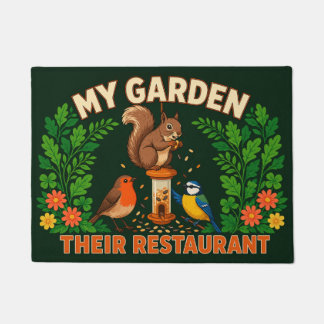 Meu Jardim O Restaurante Deles Tapete de Porta com