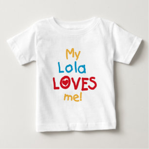 Meu Lola ama-me t-shirt e presentes