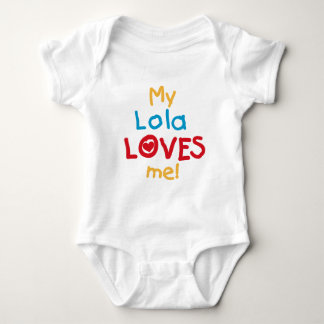 Meu Lola ama-me t-shirt e presentes