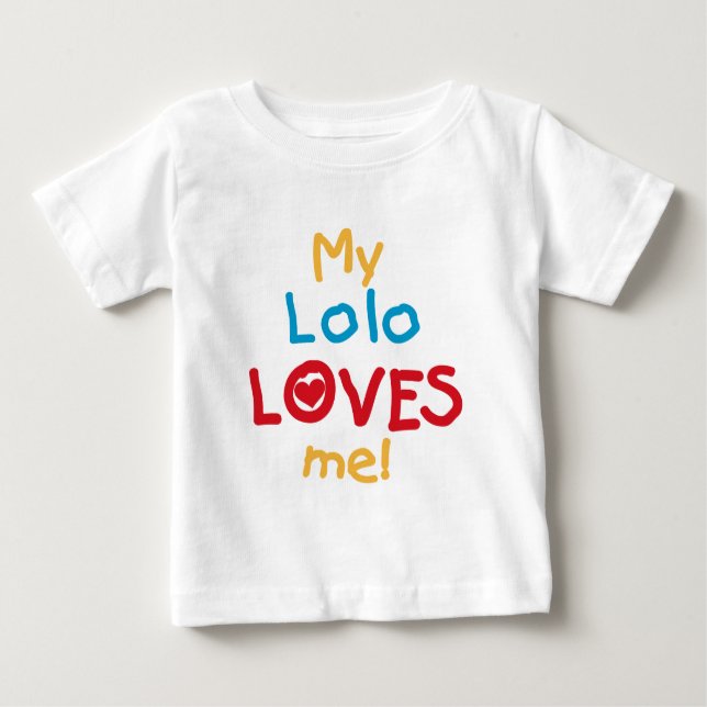 Meu Lolo me ama T-shirts e presentes (Frente)