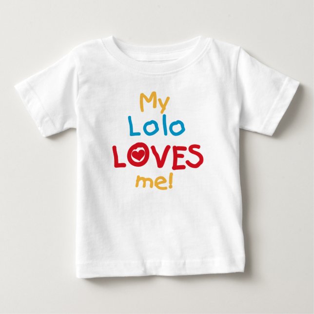 Meu Lolo me ama T-shirts e presentes (Frente)