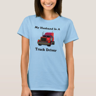 Meu marido é camiseta de caminhoneiros femininas