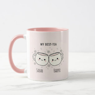 "Meu Melhor-Chá" Caneca Personalizada Fofa de Melh