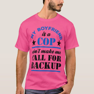Meu Namorado É um Policial Camiseta Divertida Namo