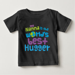 Meu Nanna é t-shirt do bebê de Hugger dos mundos o