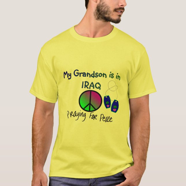 Meu neto está em t-shirt de IRAQUE (Frente)