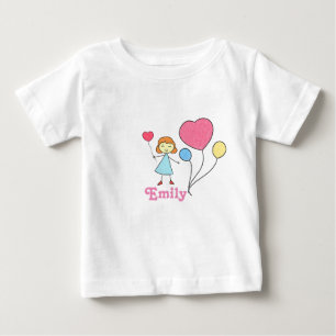 Meu nome é... - Camiseta para menina bebê