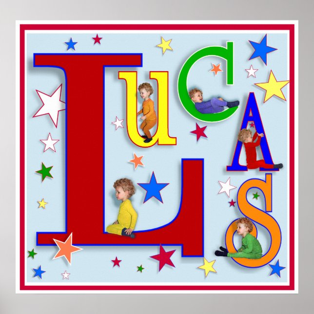 Meu Nome - "Lucas" Impressão (Frente)