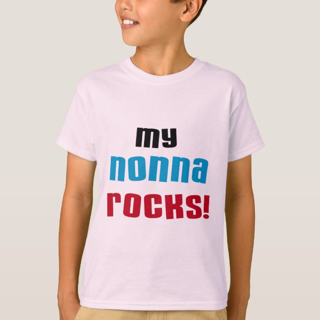 Meu Nonna balança t-shirt e presentes (Frente)