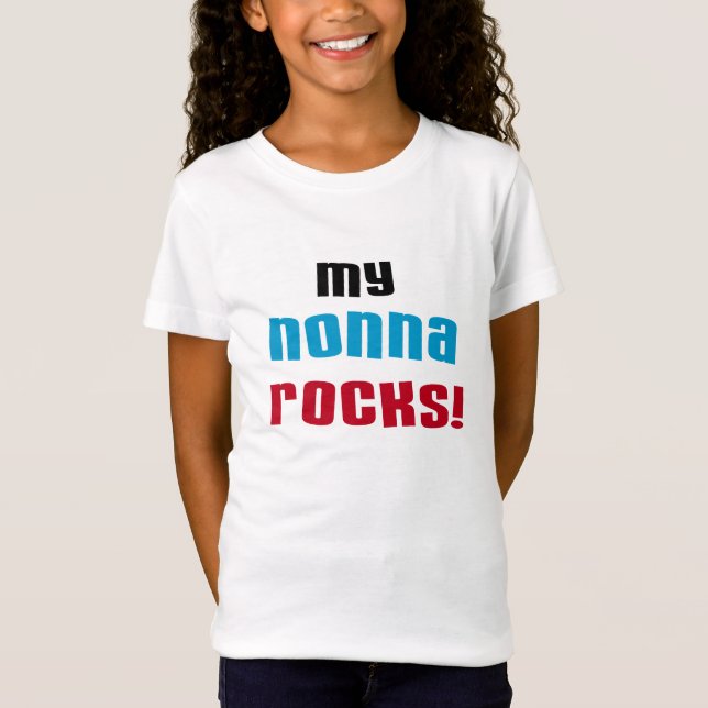 Meu Nonna balança t-shirt e presentes (Frente)