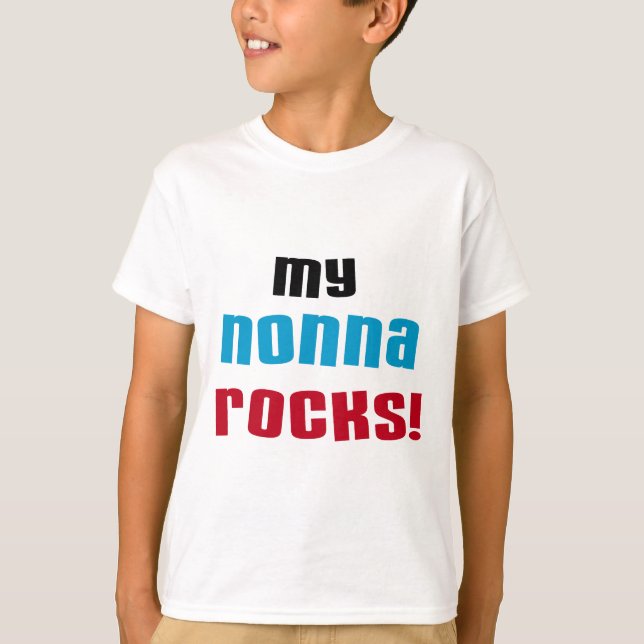 Meu Nonna balança t-shirt e presentes (Frente)