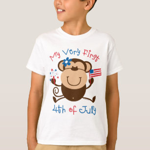 Meu ø 4o macaco da menina caçoa o t-shirt