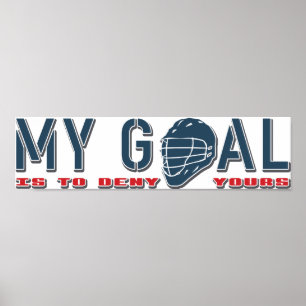 Meu objetivo, poster do Goalie do Lacrosse