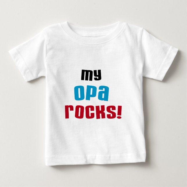 Meu Opa balança t-shirt e presentes (Frente)
