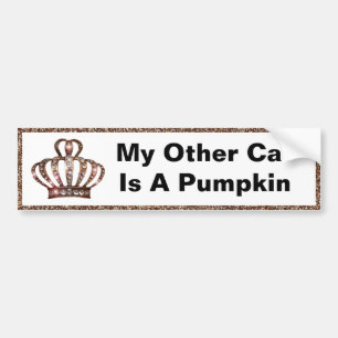 "Meu Outro Carro É Um Pumpkin" para adesivos