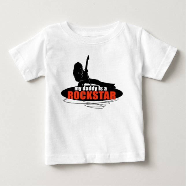 Meu pai é um t-shirt de Rockstar (Frente)