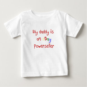 Meu pai é um t-shirt do bebê de Ebay Powerseller