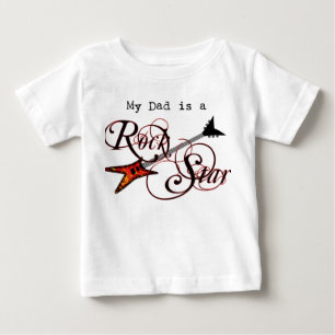 Meu pai é uma camisa da estrela do rock
