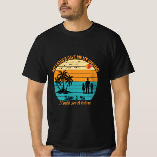"Meu Pai Me Deu Impressão de Camiseta de Sonhos
