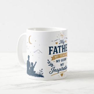 "Meu Pai, Meu Guia" Caneca de Café de Cerâmica