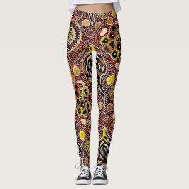 Meu País por Belinda Golder designer Leggings