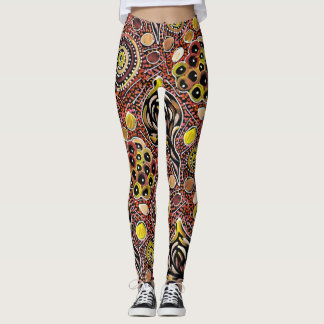 Meu País por Belinda Golder designer Leggings