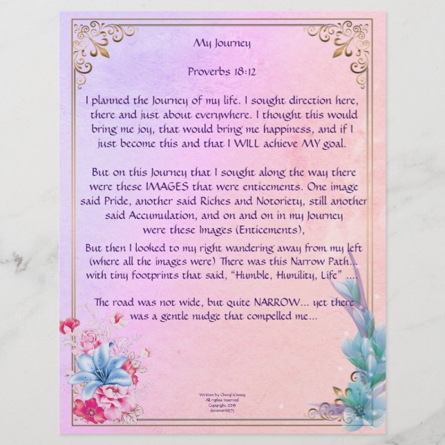 Meu Papel Personalizado de Jornada (Frente)