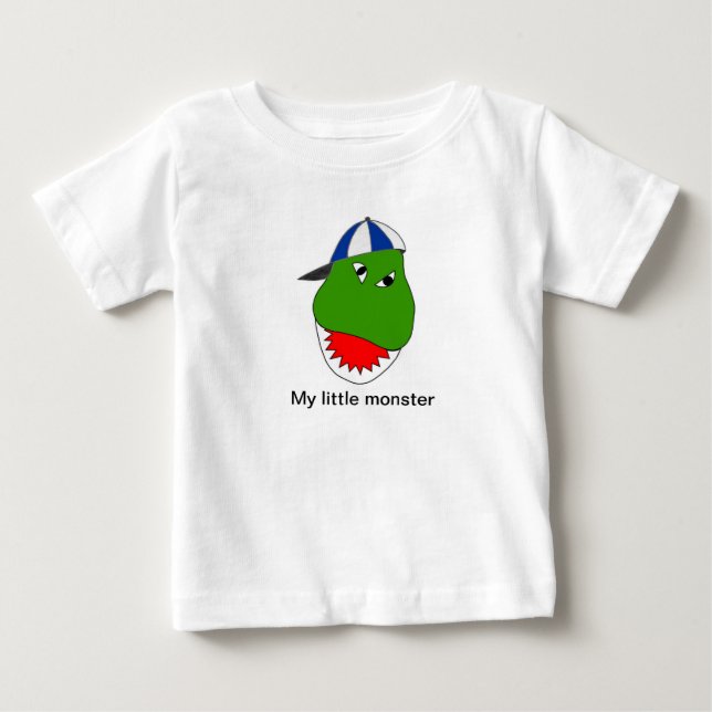 "Meu Pequeno Monstro" Toddler T-shirt (Frente)