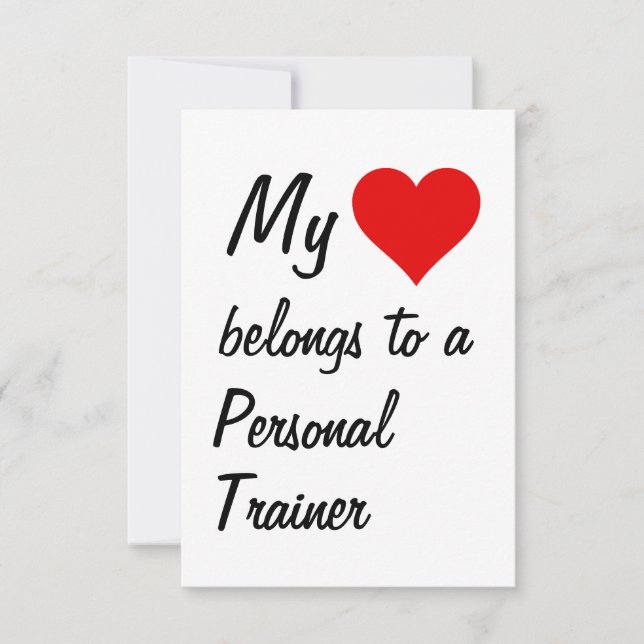 Meu Pertence a um Cartão de Personal Trainer (Frente)