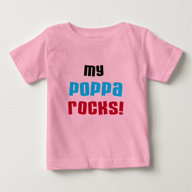 Meu Poppa Rocks Camisetas e presentes (Frente)