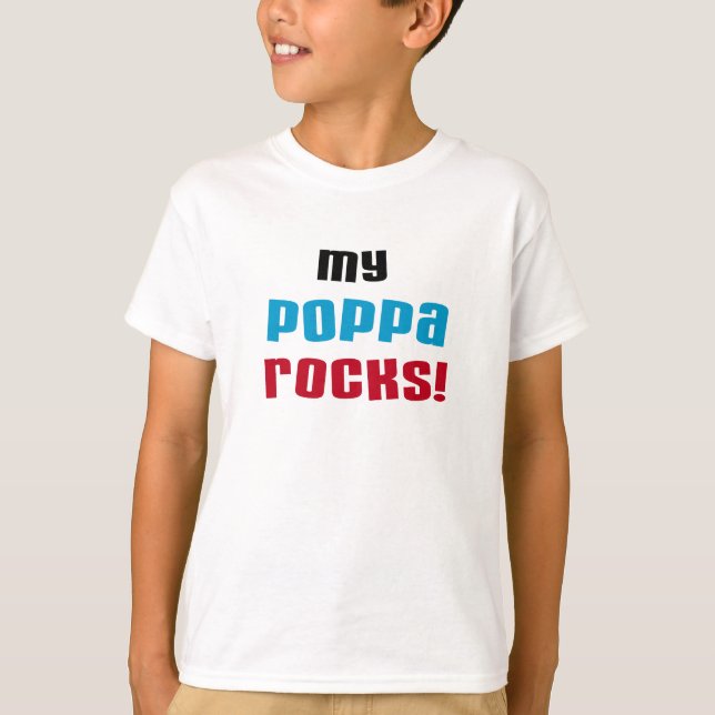 Meu Poppa Rocks Camisetas e presentes (Frente)