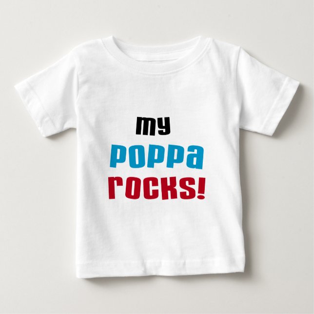 Meu Poppa Rocks Camisetas e presentes (Frente)