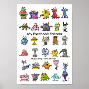Meu Poster de Amigos do Facebook