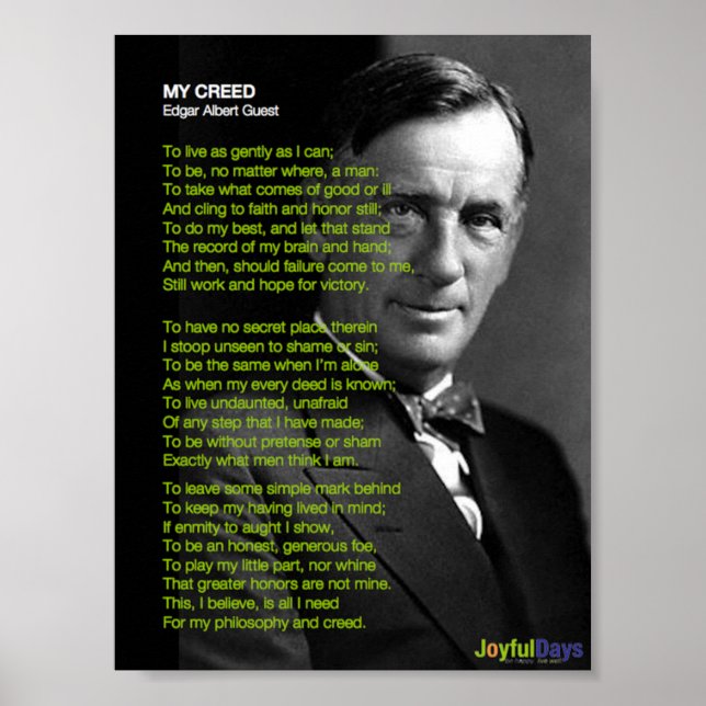 Meu poster de Credo (Frente)