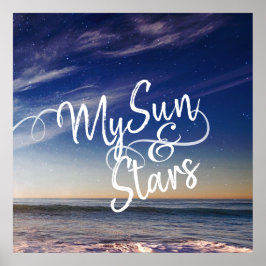Meu Poster de Sol e Estrelas