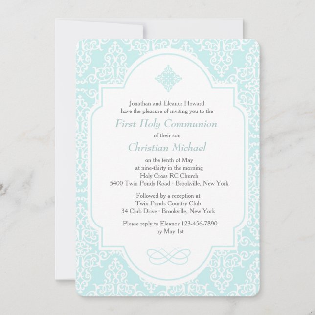 Meu Primeiro Convite Azul de Comunidade (Frente)