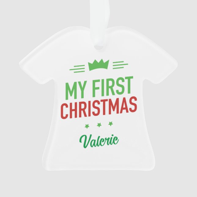 Meu Primeiro Enfeite de Natal (Frente)