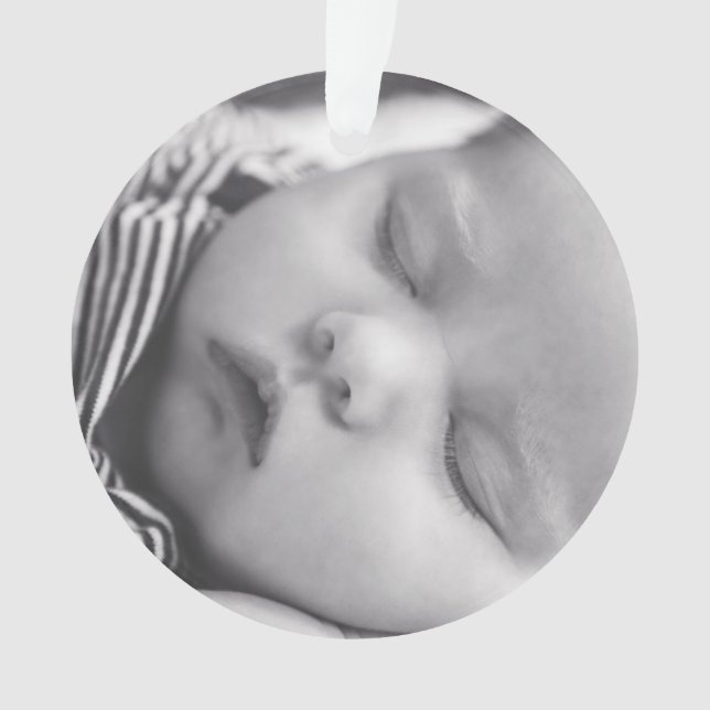 Meu Primeiro Enfeites de natal Personalizado de Na (Frente)