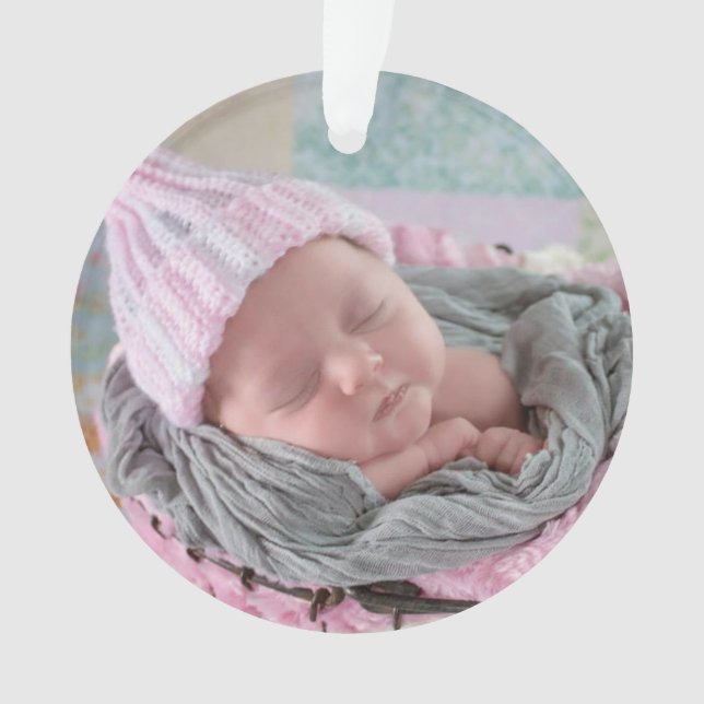 Meu Primeiro Enfeites de natal Personalizado de Na (Frente)