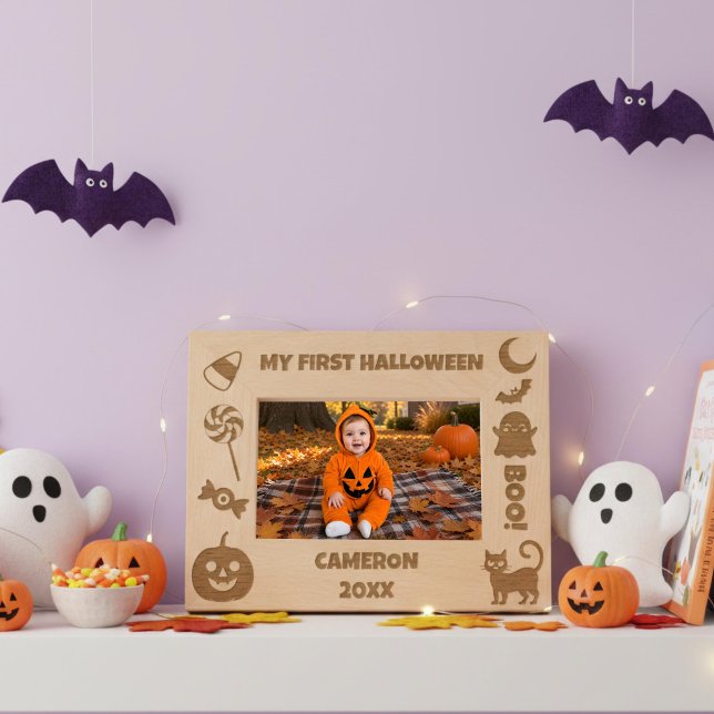 Meu Primeiro Halloween Personalizado Fofo (Criador carregado)