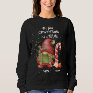 "Meu primeiro Natal como uma MÃE", camisa de gnomo