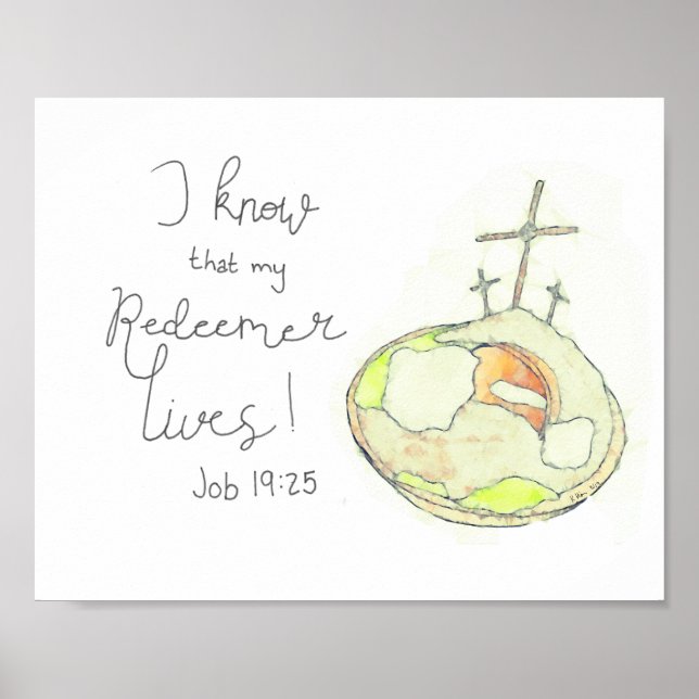 Meu Redentor Vive Poster (Frente)