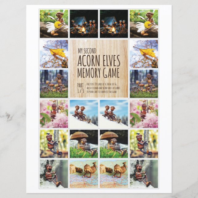 Meu Segundo Acorn Elves Memory Game 1/3 (Frente)