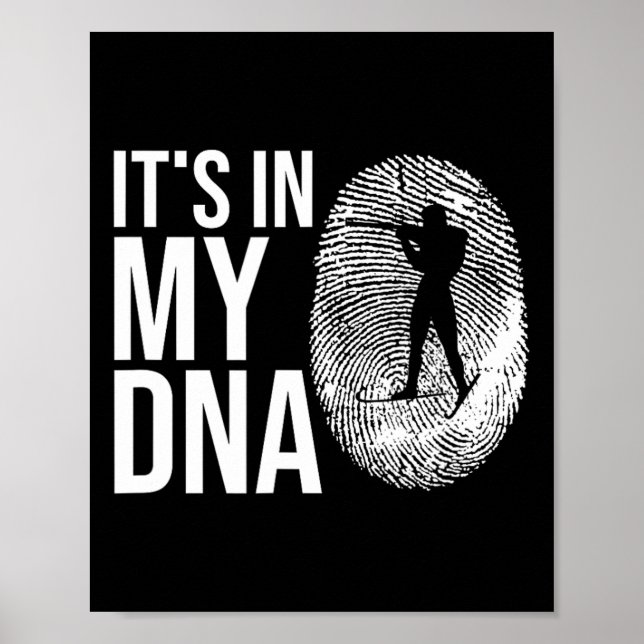 Meu Slogan De Esqui De Impressão Digital Do Dna Bi (Frente)