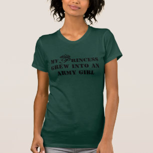 Meu t-shirt da menina da princesa… exército