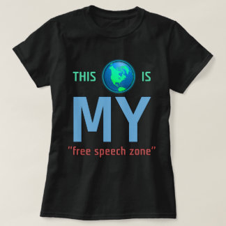 MEU t-shirt da zona da liberdade de expressão