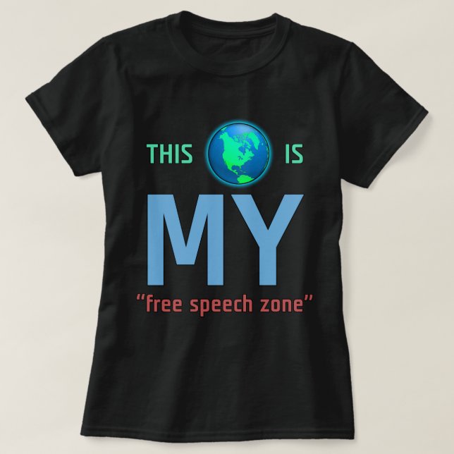 MEU t-shirt da zona da liberdade de expressão (Frente do Design)